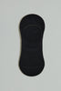 Black Plain Invisible Socks (5-Pack)