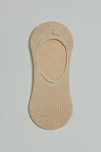 Load image into Gallery viewer, Beige Plain Invisible Socks (3-Pack)
