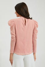 Load image into Gallery viewer, Blush Fully Silver Studded Blouse
