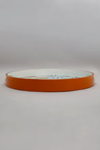 Load image into Gallery viewer, Orange Geometric Round Tray
