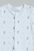 White/Grey Printed Embroidered Hanging Gift Set (Pack of 6)