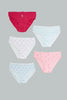 Red/Pink/Blue/White Flamingo Printed Brief (Pack of 5)