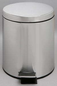 Silver Pedal Dustbin (5 Litre)