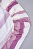 Mauve/White Striped Fitted Sheet (Single Size)