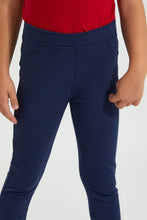 Load image into Gallery viewer, Navy Knitted Jegging
