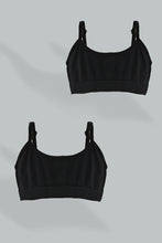 Load image into Gallery viewer, Black Seamless Bra (Pack of 2)
