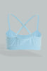 Yellow/Blue Crisscross Strap Bra (Pack of 2)