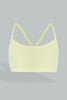 Yellow/Blue Crisscross Strap Bra (Pack of 2)