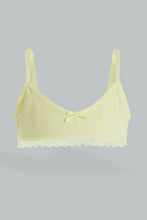 Load image into Gallery viewer, Yellow/White Polka Dotted Bra (Pack of 2)
