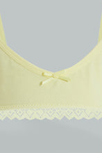 Load image into Gallery viewer, Yellow/White Polka Dotted Bra (Pack of 2)
