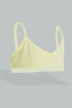 Load image into Gallery viewer, Yellow/White Polka Dotted Bra (Pack of 2)
