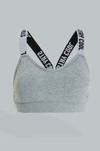 Pink/Grey Sport Padded Bra (Pack of 2)