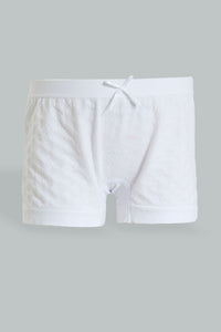 White/Yellow Jacquard Seamless Boxer (Pack of 2)