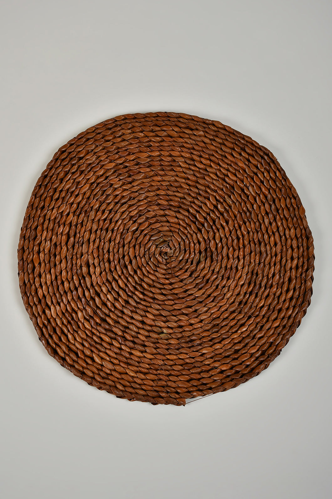 Brown Round Woven Grass Placemat