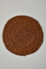 Brown Round Woven Grass Placemat