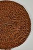 Brown Round Woven Grass Placemat