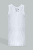 White Solid Vest (Pack of 3)