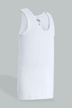 Load image into Gallery viewer, White Solid Vest (Pack of 3)
