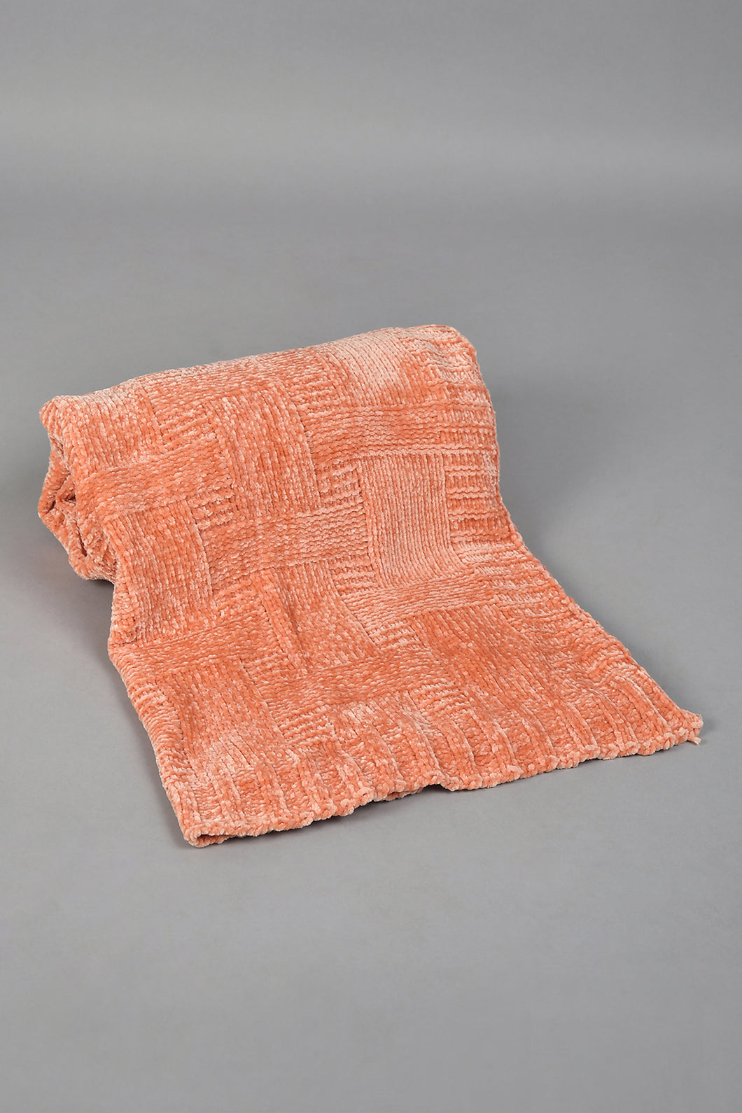 Coral Knitted Throw