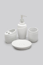 Load image into Gallery viewer, White Bath Accessories Set (4 Pieces)
