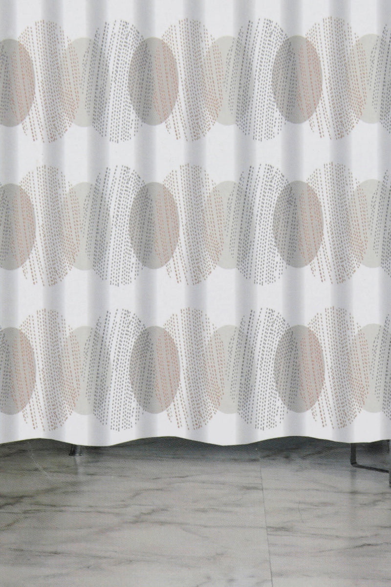 White Polka Dot Shower Curtain