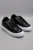 Wider Fit Black Quilt & Textured Lace Up Sneaker