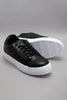 Wider Fit Black Quilt & Textured Lace Up Sneaker