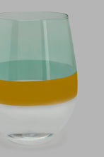 تنزيل الصورة على معرض الصور، Redtag-Teal/Gold-Glass-Tumbler-Glasses-Home-Dining-
