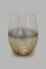 Redtag-Clear/Gold-Glass-Tumbler-Glasses-Home-Dining-