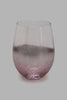 Redtag-Clear/Pink-Glass-Tumbler-Glasses-Home-Dining-