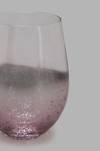 Redtag-Clear/Pink-Glass-Tumbler-Glasses-Home-Dining-