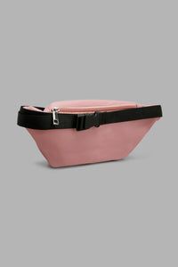 Redtag-Pink--With-Multi-Pocket-Bumbag-Colour:Pale-Pink,-Filter:Women's-Accessories,-New-In,-New-In-Women-ACC,-Non-Sale,-W21B,-Women-Handbags-Women-