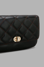 Load image into Gallery viewer, Redtag-Black-Diamond-Quilted--Bumbag-Colour:Black,-Filter:Women&#39;s-Accessories,-New-In,-New-In-Women-ACC,-Non-Sale,-W21B,-Women-Handbags-Women-
