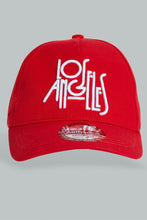 Load image into Gallery viewer, Redtag-Red-Embroidered-Cap-Caps-Boys-Check PD
