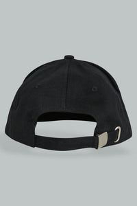 Redtag-Black-Cap-Caps-Boys-Check PD