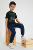 Dark Wash Elasticated Waist Jogger Jean
