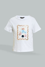 Load image into Gallery viewer, White Flower Embellished T-Shirt
