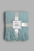 Redtag-Teal-Chenille-Throw-With-Beaded-Fringe-BED-HOME-SPUN-3,-Colour:Teal,-Filter:Home-Bedroom,-HMW-BED-Throws,-New-In,-New-In-HMW-BED,-Non-Sale,-Section:Homewares,-W21B-Home-Bedroom-
