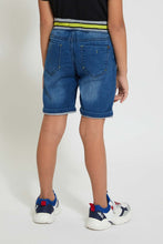 Load image into Gallery viewer, Blue Ribbed Waistband Short

