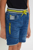 Blue Ribbed Waistband Short