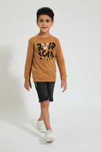 Load image into Gallery viewer, Black Ribbed Waistband Short
