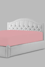 Load image into Gallery viewer, Pink fitted sheet king size
