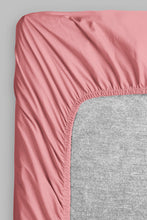 Load image into Gallery viewer, Pink fitted sheet king size back view
