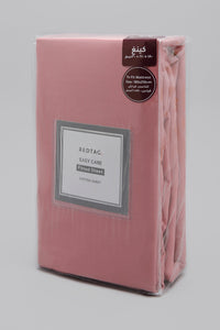 Pink fitted sheet king size pack view side