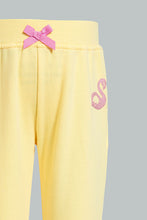 Load image into Gallery viewer, Yellow Flamingo Printed Jogger
