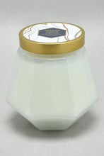 Load image into Gallery viewer, White Arabian Night White Glass Candle With Gold Lid
