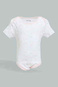 Assorted Printed Bodysuits (Pack Of 5)