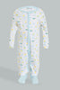 Redtag-Pink-And-White-Assorted-3-Piece-Pack-Sleep-Suit-Sleepsuits-Baby-0 to 12 Months