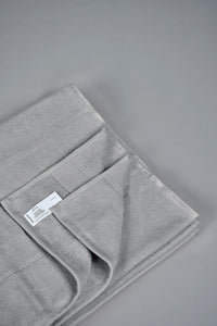 Grey Textured Cotton Bath Towel