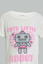 Load image into Gallery viewer, Redtag-Assorted-2Pk-Robot-Printed-Nightsuit-Colour:Assorted,-Filter:Girls-(2-to-8-Yrs),-Girls-Pyjama-Sets,-New-In,-New-In-GIR,-Non-Sale,-Section:Kidswear,-W21A-Girls-2 to 8 Years
